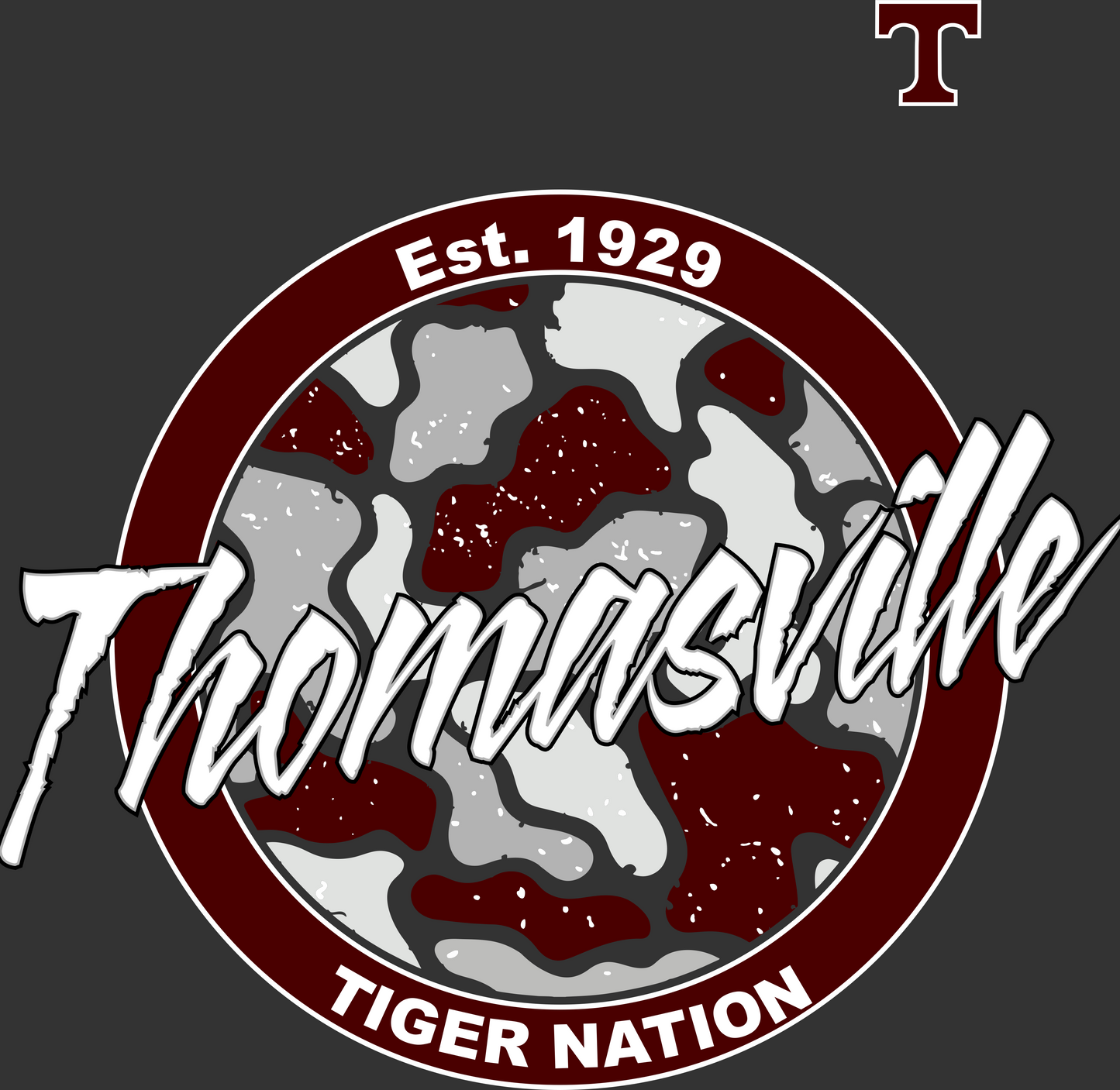 DESIGN #7 26-27 TIGER NATION DARK GREY FRONT & BACK