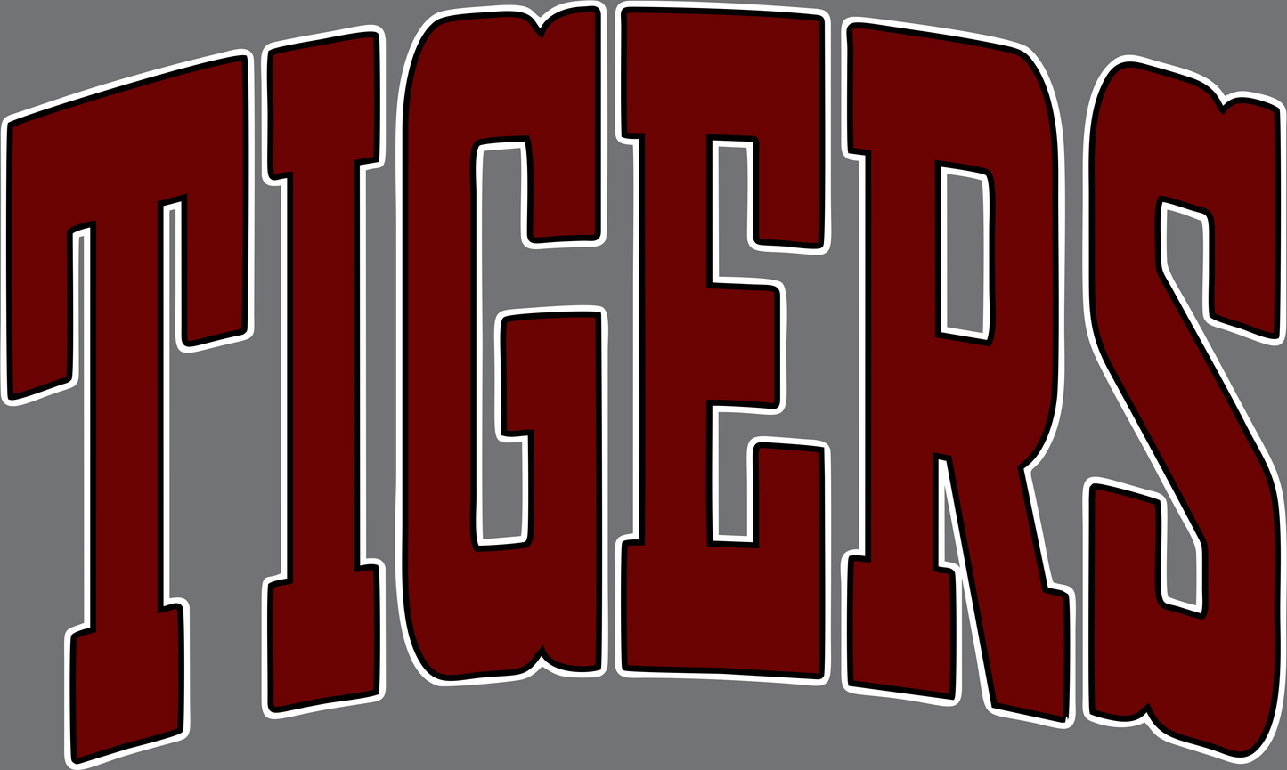 DESIGN #8 26-27 UNISEX TIGERS FRONT ONLY